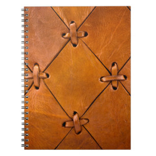 Leren textuur, natuurlijke zelfkant detail. notitieboek