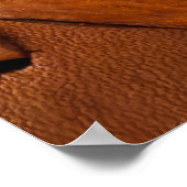 Leren textuur, natuurlijke zelfkant detail. poster (Hoek)