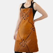 Leren textuur, natuurlijke zelfkant detail. schort (Insitu)