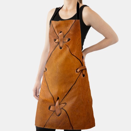 Leren textuur, natuurlijke zelfkant detail. schort (Insitu)