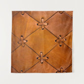 Leren textuur, natuurlijke zelfkant detail. wandkleed (Voorkant (horizontaal))