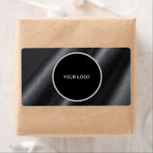 Leren textuur patroon etiket (Insitu)