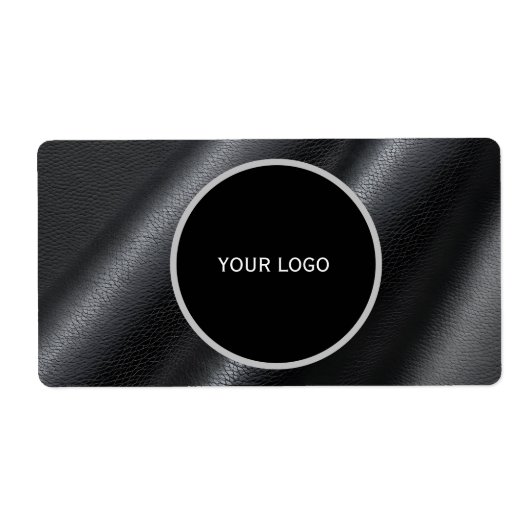 Leren textuur patroon etiket (Voorkant)