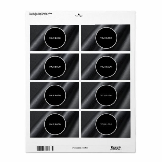 Leren textuur patroon etiket (Full Sheet)