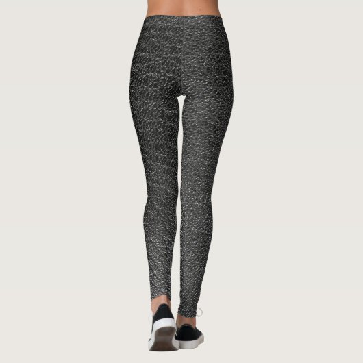 Leren textuur patroon leggings (Achterkant)