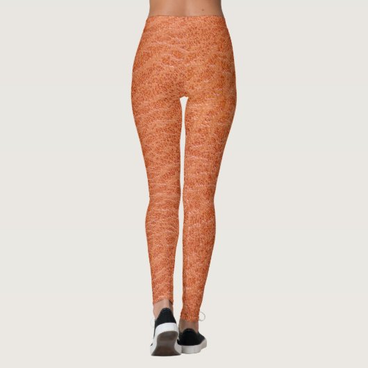 Leren textuur patroon leggings (Achterkant)