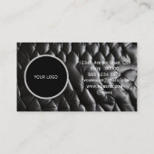 Leren textuur patroon visitekaartje (Achterkant)