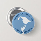 Leren tilt de geest op ronde button 5,7 cm (Voorkant /achterkant)