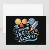 Leren Toekomstige Leiders Ruimte Planeet Docent Kaart (Voorkant / Achterkant)