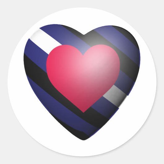 LEREN TROTS HART RONDE STICKER (Voorkant)