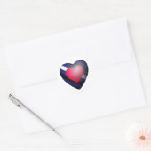 LEREN TROTS HART RONDE STICKER (Envelop)