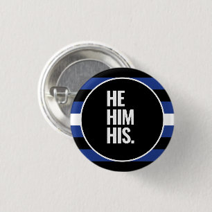 Leren trots ronde button 3,2 cm