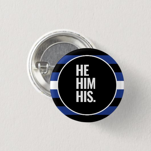 Leren trots ronde button 3,2 cm (Voorkant /achterkant)