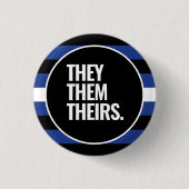 Leren trots ronde button 3,2 cm (Voorkant)