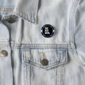 Leren trots ronde button 3,2 cm (In situ)