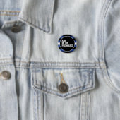 Leren trots ronde button 3,2 cm (In situ)