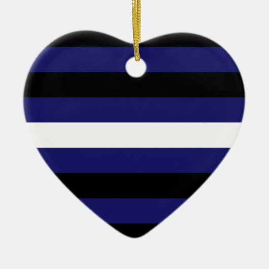 LEREN TROTS STREPEN ONTWERP KERAMISCH ORNAMENT (Voorkant)