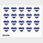 Leren trots verf strepen hart sticker (Vel)