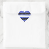 Leren trots verf strepen hart sticker (Tas)