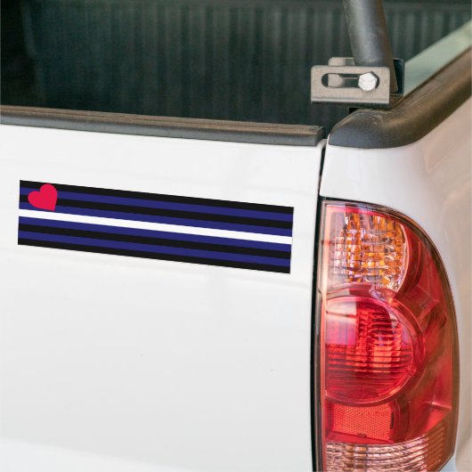 LEREN TROTS VLAG BALK BUMPERSTICKER (Op Truck)