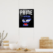 Leren trots vuist poster (Keuken)