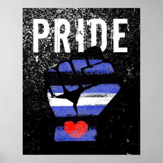 Leren trots vuist poster (Voorkant)