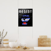 Leren trots vuist poster (Keuken)
