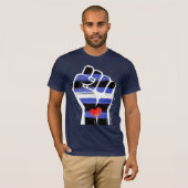 Leren trots weerstand t-shirt (Voorkant volledig)