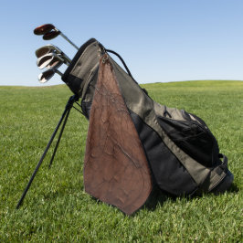 Leren uitstraling golfhanddoek