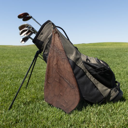 Leren uitstraling golfhanddoek (Groen)