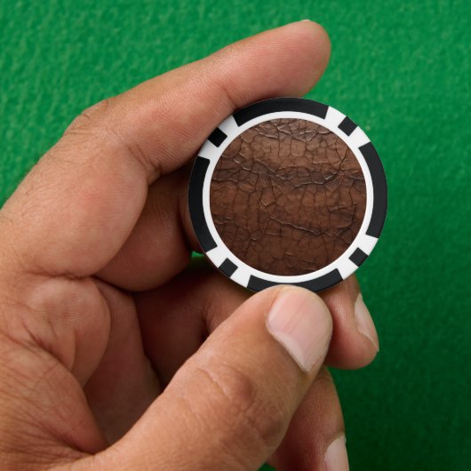 Leren-uitstraling Poker Chips (Hand)