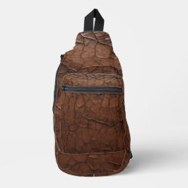 Leren uitstraling sling bag