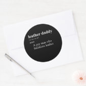 LEREN VADER DEFINITIE RONDE STICKER (Envelop)