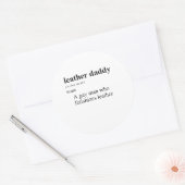 LEREN VADER RONDE STICKER (Envelop)