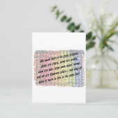 leren van crayons briefkaart (Staand voorkant)