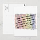 leren van crayons briefkaart (Voorkant / Achterkant)