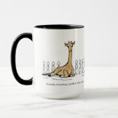 Leren van een Giraffe aan Keltische Dans 15oz Mok (Links)