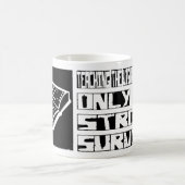 Leren van een visueel gestoorde overleving koffiemok (Center)