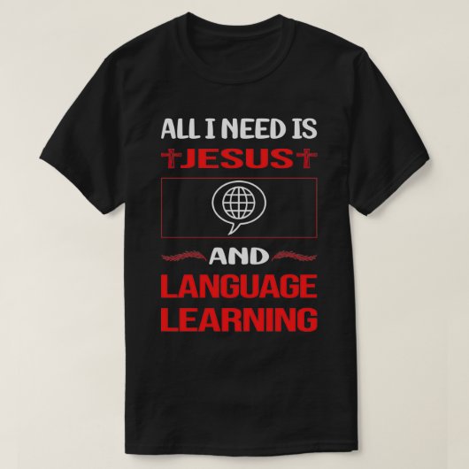 Leren van grappige Jezus T-shirt (Design voorkant)