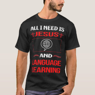 Leren van grappige Jezus T-shirt