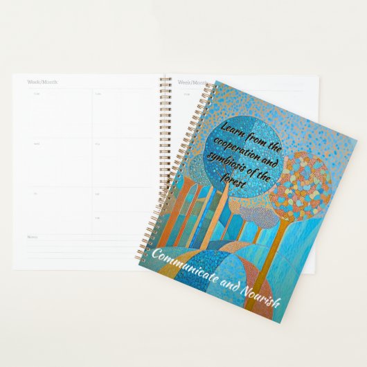 Leren van het bos planner (Display)