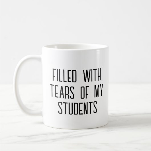 Leren van mijn studenten Funny Gift Teacher Teachi Koffiemok (Links)