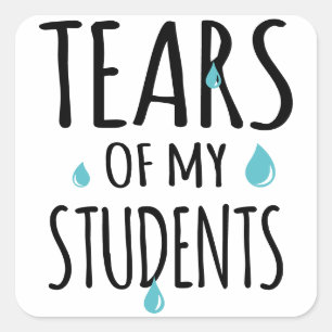 Leren van mijn studenten Funny Gift Teacher Teachi Vierkante Sticker