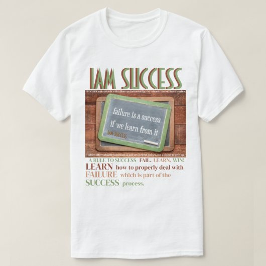LEREN VAN MISLUKKING T-SHIRT (Design voorkant)