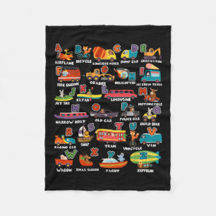 Leren Vervoer Dierlijke Brief ABCS Leraar Fleece Deken