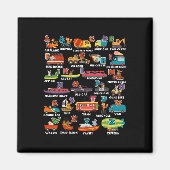 Leren Vervoer Dierlijke Brief ABCS Leraar Magneet (Voorkant)