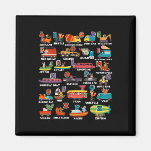 Leren Vervoer Dierlijke Brief ABCS Leraar Magneet