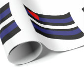 LEREN VLAG WAAIEND CADEAUPAPIER (Rol Hoek)