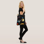 Leren vliegen tote bag (Op model)