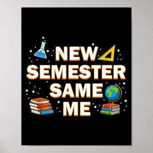 Leren voor examens Student Leren School Nieuw Poster